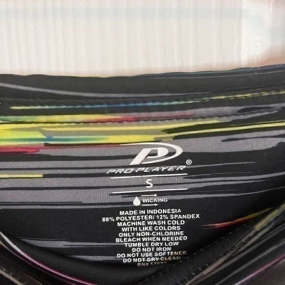 Women's athletic leggings tights exercise workout Size small Black Multi-colored - Picture 6 of 6